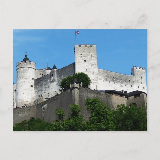 Hohensalzburg Fortress, Oostenrijk Briefkaart (Voorkant)
