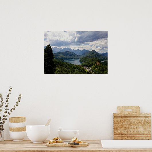 Hohenschwangau Castle Bavaria Duitsland Poster (Keuken)