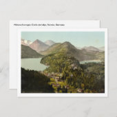 Hohenschwangau Castle en Alps, Beieren, Duitsland Briefkaart (Voorkant / Achterkant)
