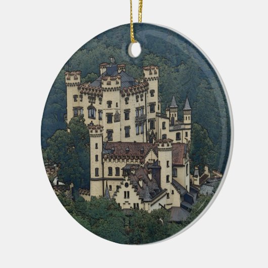 Hohenschwangau Castle Keramisch Ornament (Links)