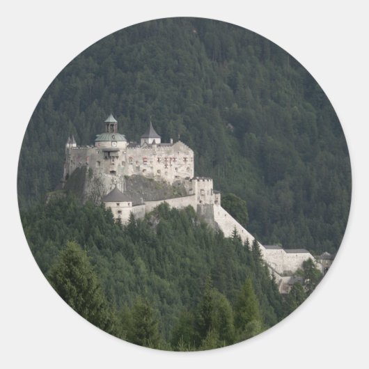 Hohenwerfen Castle Ronde Sticker (Voorkant)