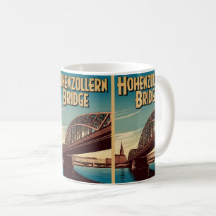  Hohenzollern Bridge cologne Duitsland cadeau Koffiemok