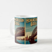  Hohenzollern Bridge cologne Duitsland cadeau Koffiemok (Voorkant links)