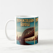  Hohenzollern Bridge cologne Duitsland cadeau Koffiemok (Links)