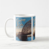  Hohenzollern Bridge cologne Duitsland cadeau Koffiemok (Links)