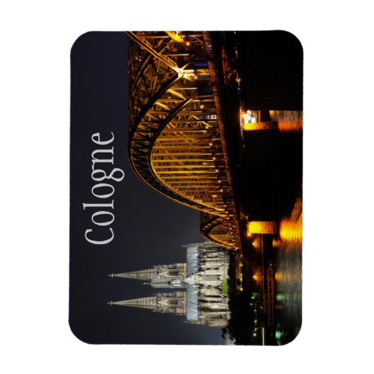 Hohenzollern Bridge, Keulen Cathedral, Duitsland Magneet (Verticaal)
