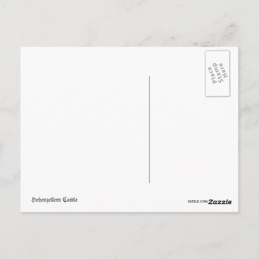 Hohenzollern Castle Briefkaart (Achterkant)