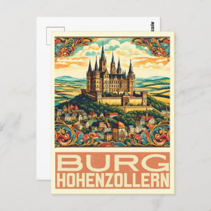  Hohenzollern Castle Burg Hohenzoller cadeau Briefkaart