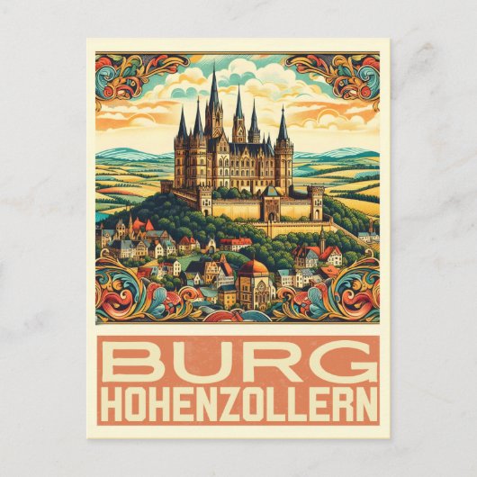 Hohenzollern Castle Burg Hohenzoller cadeau Briefkaart (Voorkant)