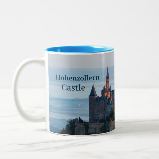 Hohenzollern Castle Hechingen Duitsland Tweekleurige Koffiemok (Links)