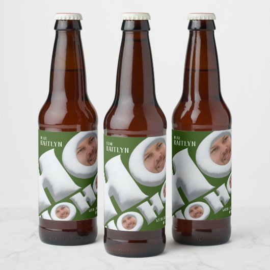 HOHO! Creëer Uw eigen vakantie cadeau label! Bier Etiket (Flessen)