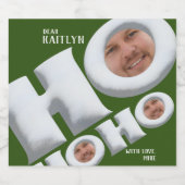 HOHO! Creëer Uw eigen vakantie cadeau label! Bier Etiket (Enkel label)