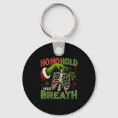 Hoho Hold Your Breath Funny Nurse Christmas Sleutelhanger (Voorkant)