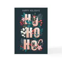 HoHo Holly vertakt Candy Cane kerstkaart