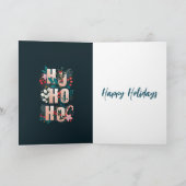 HoHo Holly vertakt Candy Cane kerstkaart Bedankkaart (Binnen)