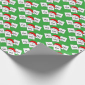 HoHo Holmium Chemistry Element met kerstmis Cadeaupapier (Hoek)