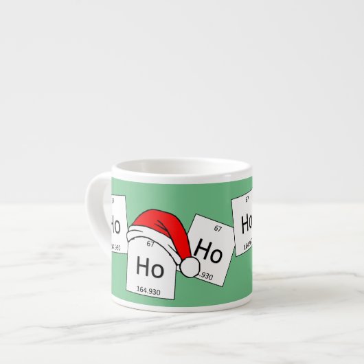 HoHo Holmium Chemistry Element met kerstmis Espresso Kop (Links)