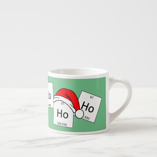 HoHo Holmium Chemistry Element met kerstmis Espresso Kop (Rechts)