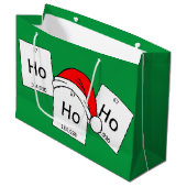 HoHo Holmium Chemistry Element met kerstmis Large Cadeautasje (Voorkant Gekanteld)