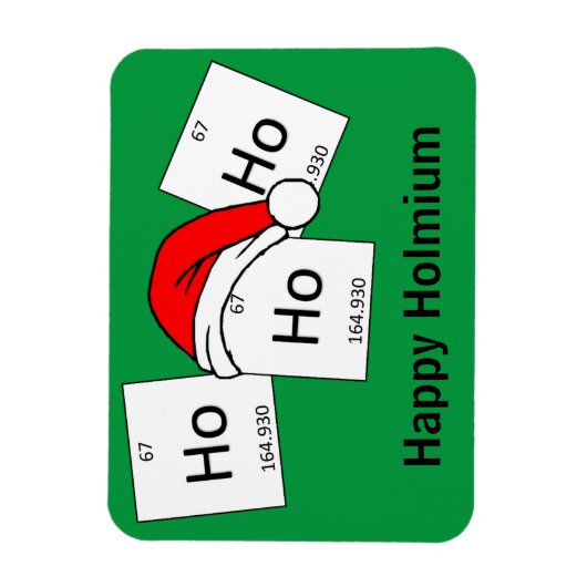 HoHo Holmium Chemistry Element met kerstmis Magneet (Verticaal)