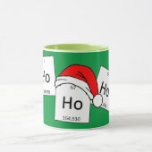 HoHo Holmium Chemistry Element met kerstmis Mok (Midden)