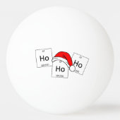 HoHo Holmium Chemistry Element met kerstmis Pingpongbal (Achterkant)