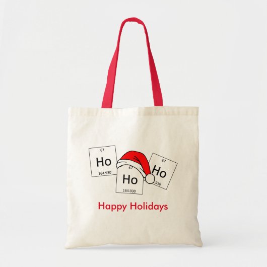 HoHo Holmium Chemistry Element met kerstmis Tote Bag (Voorkant)