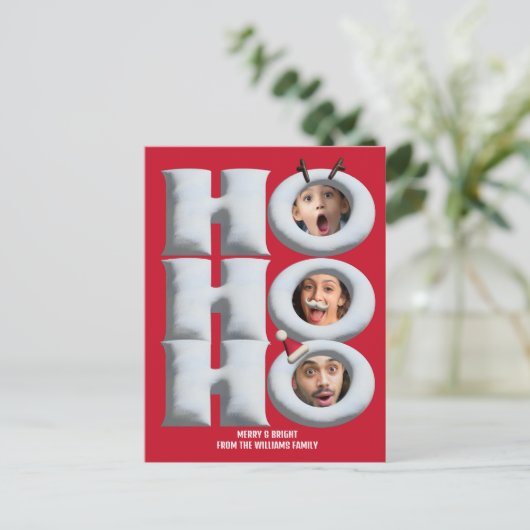 HOHO! Maak je eigen feestdagenkaart! Feestdagenkaart (Staand voorkant)