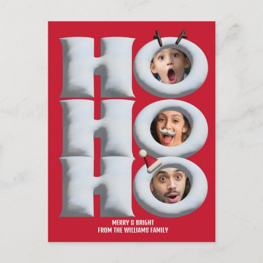 HOHO! Maak je eigen feestdagenkaart! Feestdagenkaart (Voorkant)