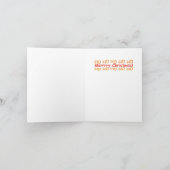 HoHoHo-briefkaart Feestdagen Kaart (Binnen)