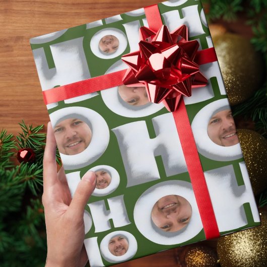 HoHoHo! Cadeau van ME! Uw gezicht inpakpapier