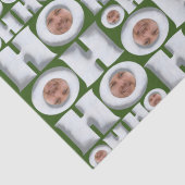 HoHoHo! Cadeau van ME! Uw gezicht inpakpapier Tissuepapier (Detail)