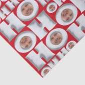 HoHoHo! Cadeau van ME! Uw gezicht inpakpapier Tissuepapier (Detail)