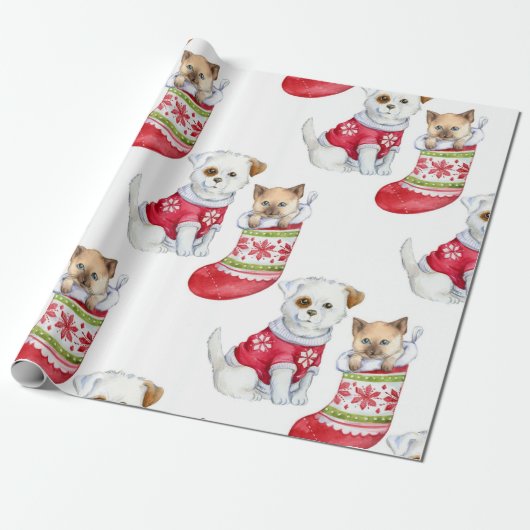 HoHoHo Cadeaupapier (Uitgerold)