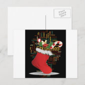 HoHoHo! De vrolijke GIFTEN van Kerstmis en een Feestdagenkaart (Voorkant / Achterkant)