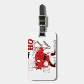 HOHOHO Een heerlijke kerst met dankbaarheid Bagagelabel (Voorkant verticaal)