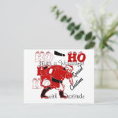 HOHOHO Een heerlijke kerst met dankbaarheid Briefkaart (Staand voorkant)