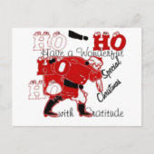 HOHOHO Een heerlijke kerst met dankbaarheid Briefkaart (Voorkant)