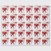 HOHOHO Een heerlijke kerst met dankbaarheid Cadeaupapier (Vlak)