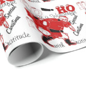 HOHOHO Een heerlijke kerst met dankbaarheid Cadeaupapier (Rol Hoek)