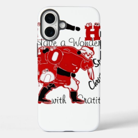 HOHOHO Een heerlijke kerst met dankbaarheid Case-Mate iPhone Case (Achterkant)