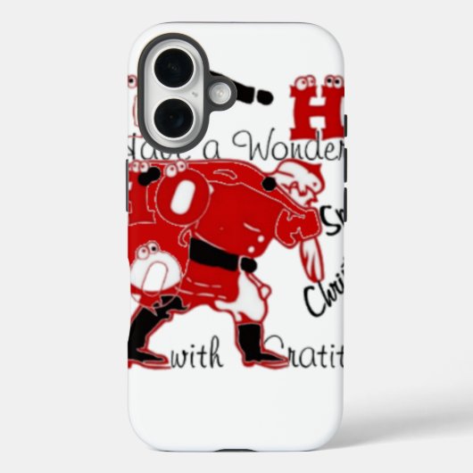 HOHOHO Een heerlijke kerst met dankbaarheid Case-Mate iPhone Case (Achterkant)