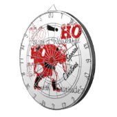 HOHOHO Een heerlijke kerst met dankbaarheid Dartbord (Voorkant Rechts)