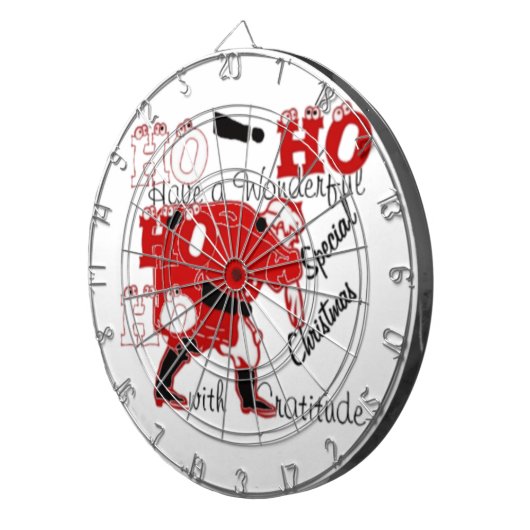 HOHOHO Een heerlijke kerst met dankbaarheid Dartbord (Voorkant Rechts)