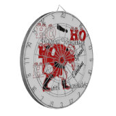 HOHOHO Een heerlijke kerst met dankbaarheid Dartbord (Voorkant Links)