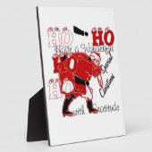 HOHOHO Een heerlijke kerst met dankbaarheid Fotoplaat (Zijkant)