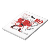 HOHOHO Een heerlijke kerst met dankbaarheid Notitieblok (Linkerzijde)