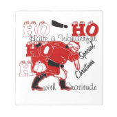 HOHOHO Een heerlijke kerst met dankbaarheid Notitieblok (Voorkant)