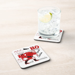 HOHOHO Een heerlijke kerst met dankbaarheid Onderzetter