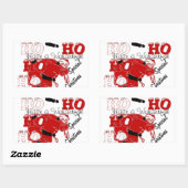 HOHOHO Een heerlijke kerst met dankbaarheid Rechthoekige Sticker (Vel)